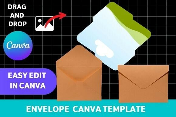 Download Canva Printable Envelope Template - Canva printable Collection