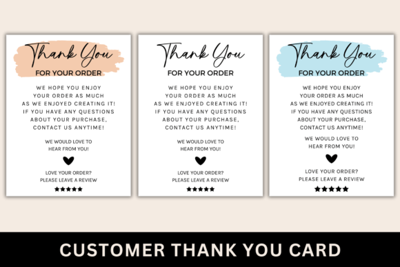 Download Canva Printable Customer Thank You Card - Canva printable Collection