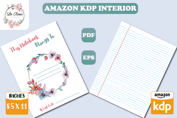 Download Lined Pages Notebook Amazon KDP Interior - Amazon kdp interior Collection