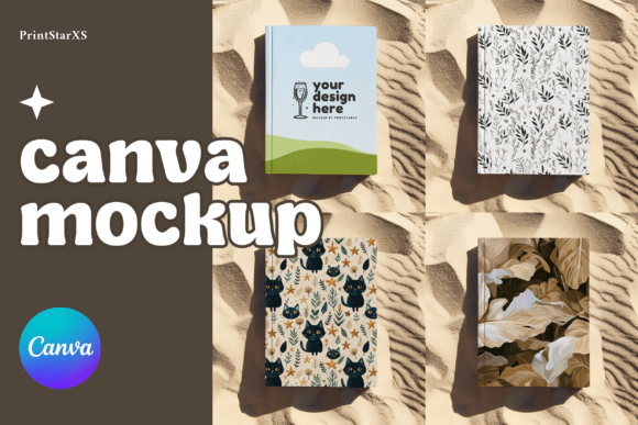 Download KDP Book Notebook Canva Mockup Template - Mockup template Collection