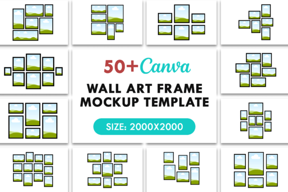 Download 50+ Canva Wall Art Frame Mockup Template - Mockup template Collection