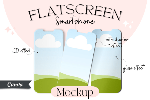 Download Smartphone Flat Screen Mockup Template - Mockup template Collection