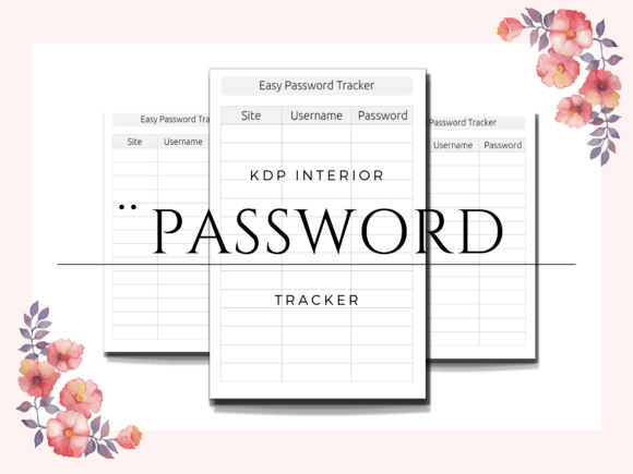 Download Password Log Book | Amazon KDP Interior - Amazon kdp interior Collection